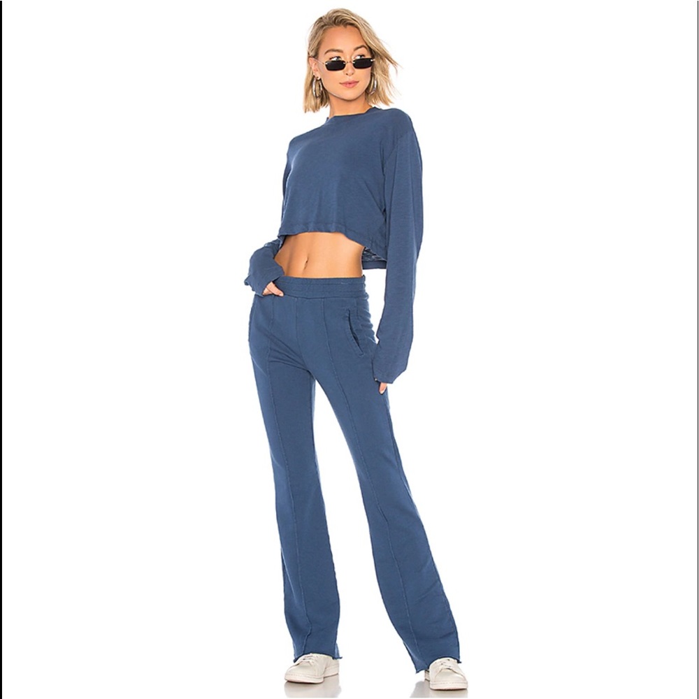 Cotton Citizen NWOT “Milan” Sweatsuit in “lagoon”